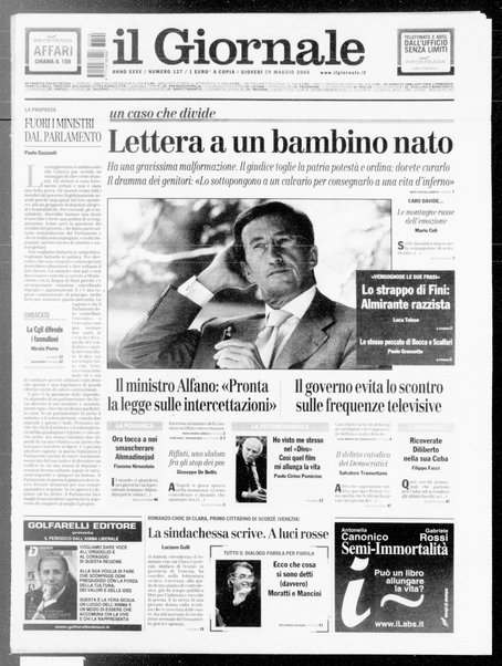 Il giornale : quotidiano del mattino